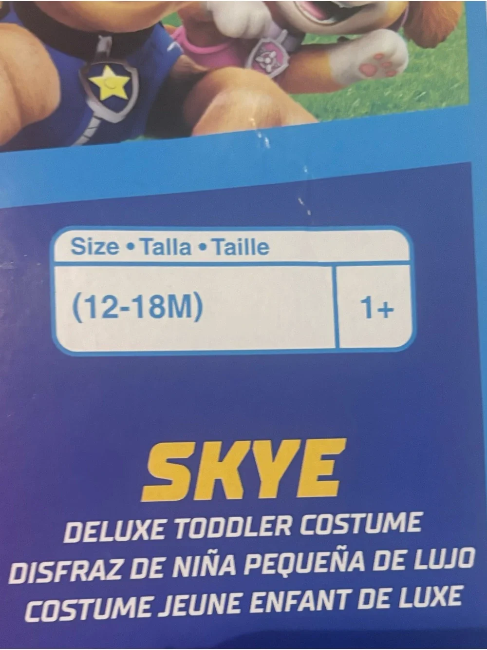 Paw Patrol Skye Costume Dress & Backpack NO HAT Baby Girl Infant 12-18 months